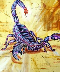 Huge Purple Scorpion paint by numbers