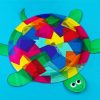 Rainbow Colorful Tortoise paint by numbers