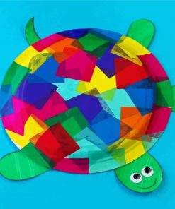 Rainbow Colorful Tortoise paint by numbers