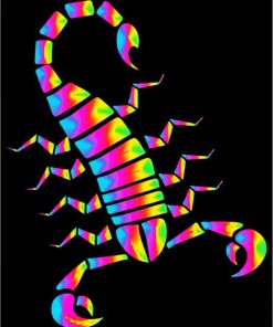 Colorful Scorpionpaint by numbers