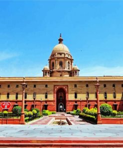 Rashtrapati Bhavan Delhi India paint by numbers