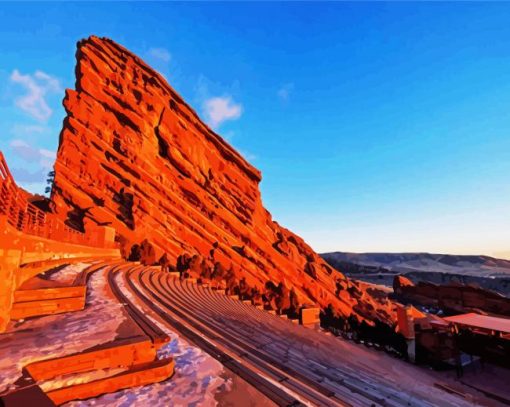 Red Rocks Park Colorado paint by numbers