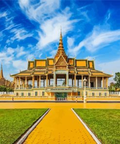 Royal Palace Cambodia paint by number