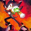 Shadow The Hedgehog paint by numbers