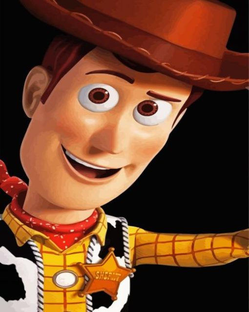 Sherrif Woody From Toy Story paint by numbers