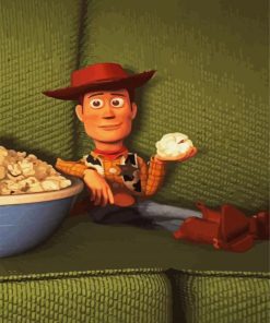 Sheriff Woody Animation paint by numbers