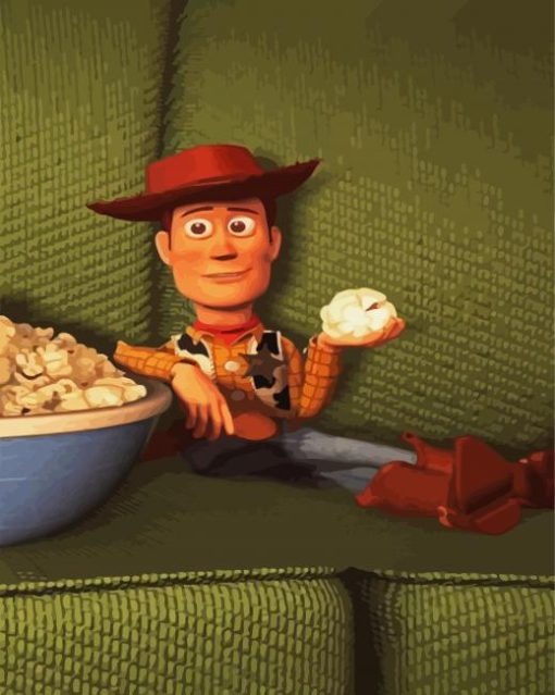 Sheriff Woody Animation paint by numbers