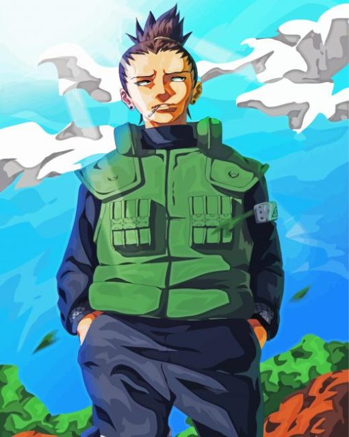 Shikamaru Naruto Anime paint by numbers