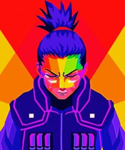 Shikamaru Pop Art paint by numbers