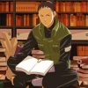 Shikamaru Reading Book Anime paint by numbers