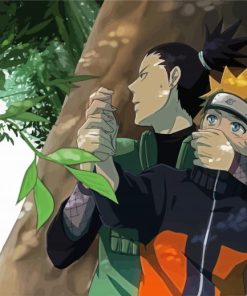 Shikamaru And Naruto Anime paint by numbers