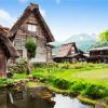 Shirakawa Go Town Japan paint by numbers