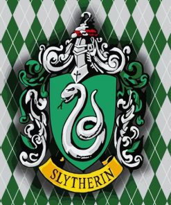 Slytherin Harry Potter paint by numbers