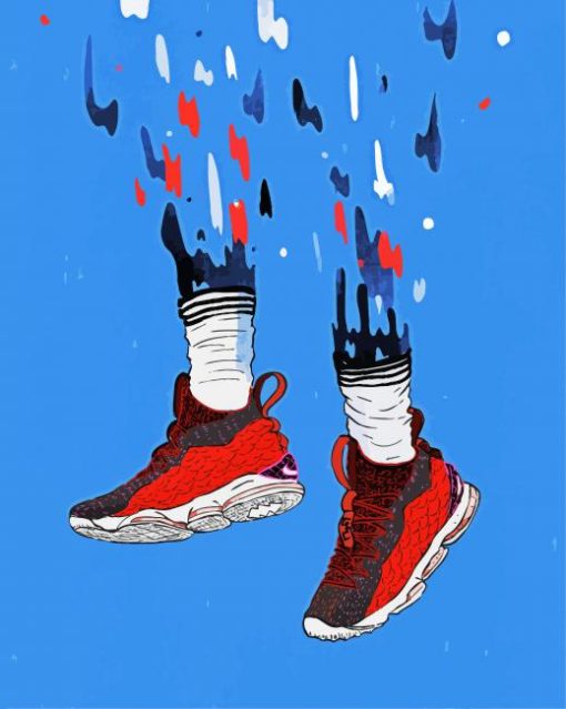 Sneakers Pop Art paint by numbers