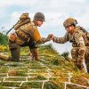 Soldiers Helping Each other paint by numbers