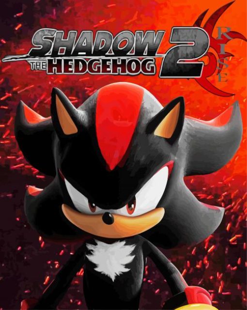 Sonic ShadowThe Hedgehog paint by numbers