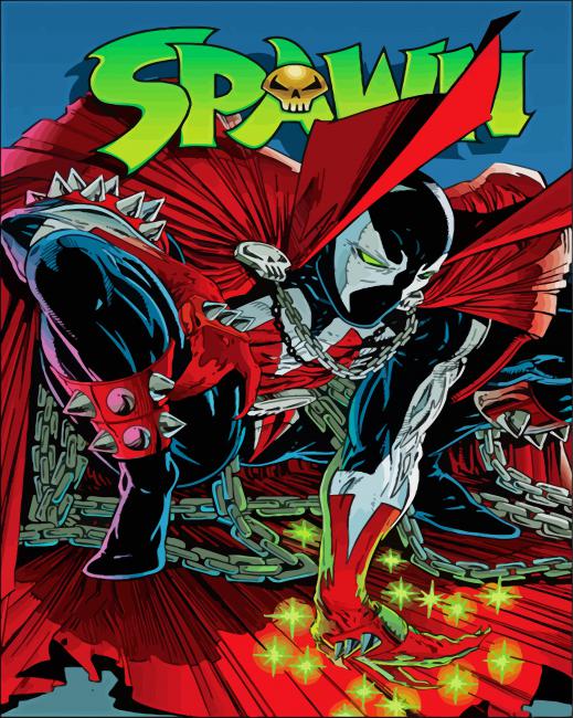 Spawn Art Poster paint by numbers