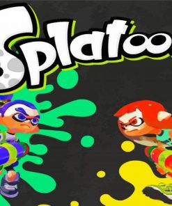 Splatoon Video Game paint by numbers