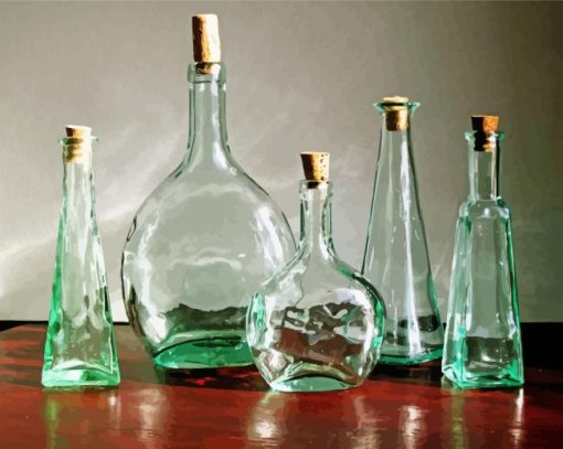 Still Life Different Glassware paint by numbers