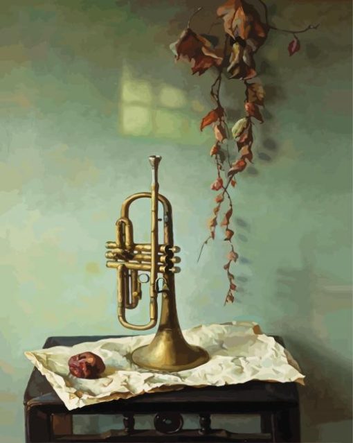 Still life Trumpet Paint by numbers