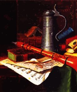 Still Life With Clarinet paint by number