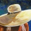 Woman With Straw Hat paint by numbers