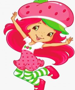 Strawberry Girl Animation paint by numbers