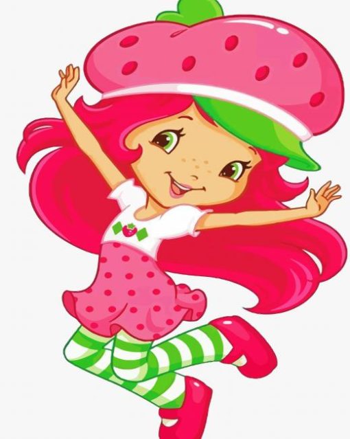 Strawberry Girl Animation paint by numbers