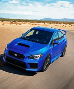 Subaru Blue Car paint by numbers