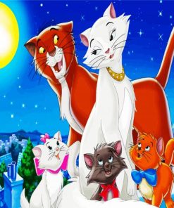 The Aristocats Disney paint by numbers