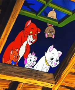 The Aristocats Disney Characters paint by numbers