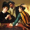 The Cardsharps By Caravaggio paint by number