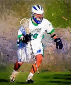 The Lacrosse Player Art paint by numbers