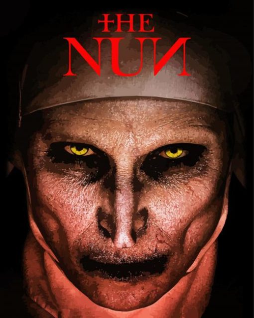 The Nun Valak Movie Poster paint by numbers