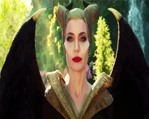 The Maleficent Movie Character paint by numbers