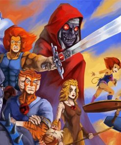 Thundercats Heroes paint by numbers