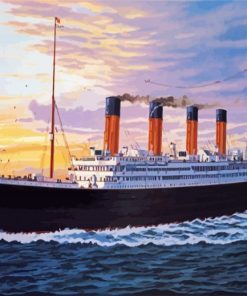 Titanic Ship paint by numbers