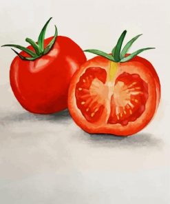 Tomatoes Food Art paint by numbers