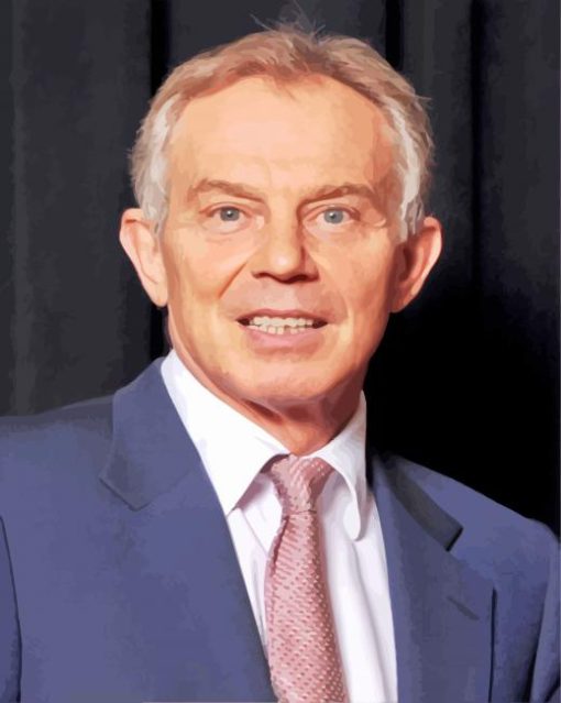 Tony Blair paint by number