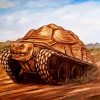 Tortoise War Tank paint by numbers