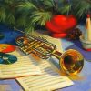 Trumpet Music Instrument paint by numbers