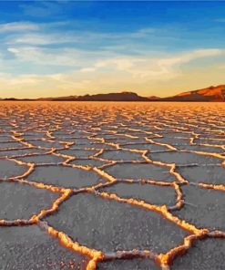 Uyuni Salt Flat Bolivia paint by numbers