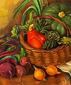 Fresh Vegetables Basket paint by numbers