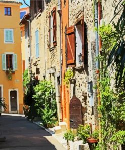 Vence France paint by numbers