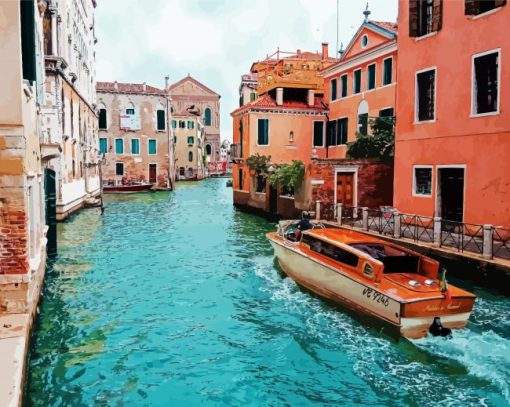 Venice City Canal Italy paint by numbers