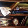 Vintage Bookcase paint by number