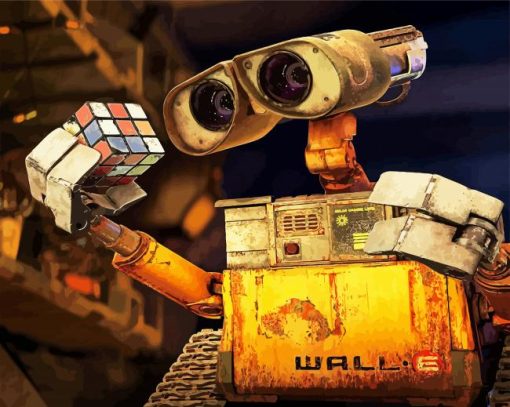 Aesthetic Walle The Robot paint by numbers