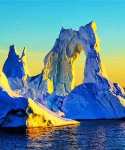 West Greenland Iceberg paint by numbers