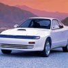 Vintage White Celica Car paint by numbers