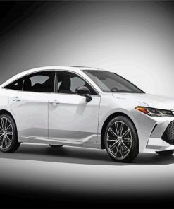 White Toyota Avalon Car paint by numbers